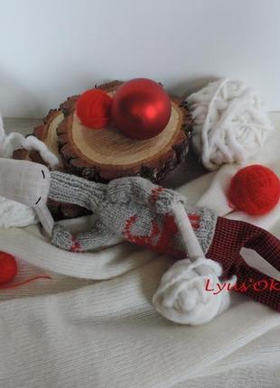 Рождественский лось. олень. тильда. подарок. декор на новый год.4 фото