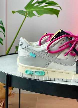 Кроссовки nike dunk low off-white lot 307 фото