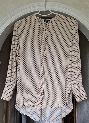 Сорочка з віскози вільного крою massimo dutti