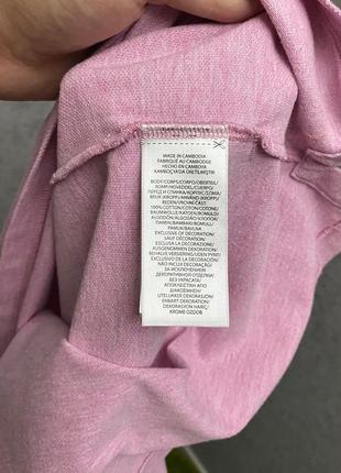 Розовая футболка поло от бренда polo ralph lauren6 фото