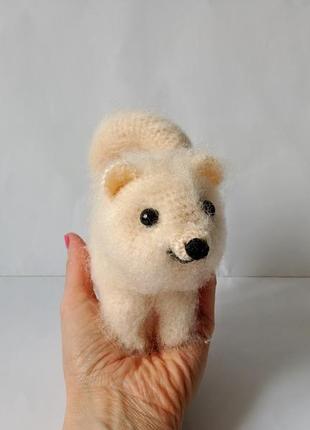 Собака мини амигуруми крючком. маленькая собака крючком.