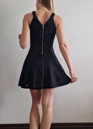 Черное мини платье, размер s