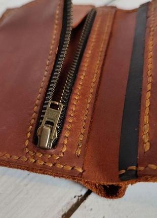 Black &amp; brown wallet6 фото