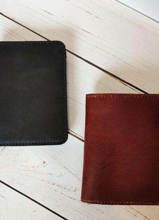 Black &amp; brown wallet4 фото