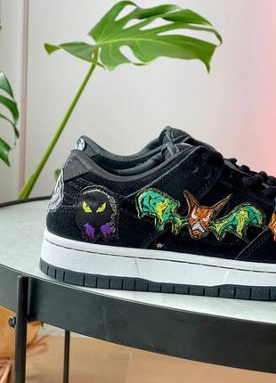 Кросівки nike dunk low pro sb x neckface ‘black’8 фото