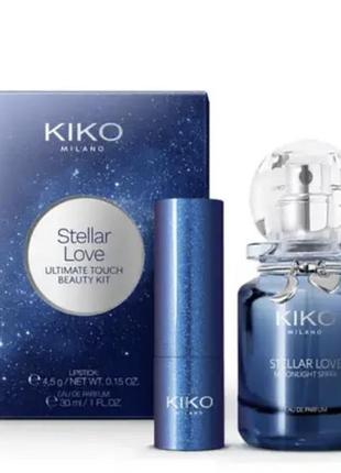 Подарунковий набір з помади і парфумів kiko milano stellar love. помада кіко мілано. парфуми4 фото