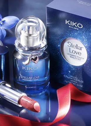 Подарунковий набір з помади і парфумів kiko milano stellar love. помада кіко мілано. парфуми2 фото