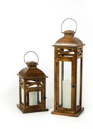 Фонарь свечной "ретро мини" 33х17х17см