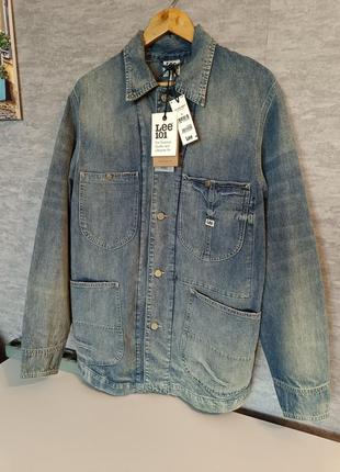 Джинсовая куртка джинсовка пиджак lee 101 premium loco denim jacket