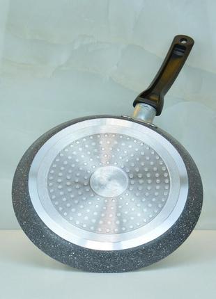 Сковорода для блинов hascevher germanitium с гранитным антиприграным покрытием 22 см2 фото