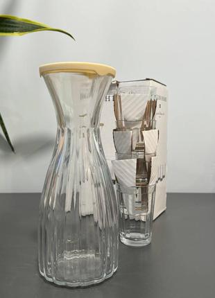 Набір глечик і 4 склянки english home5 фото