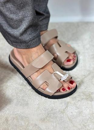 Кожаные сандалии в стиле hermes5 фото
