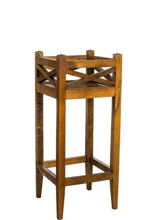 Подставка для горшочных цветов "флора" 58х24х24см орех