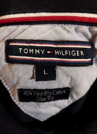 Фирменное натуральное мужское поло tommy hilfiger классическое мужское поло из хлопка натуральная мужская футболка из хлопка8 фото