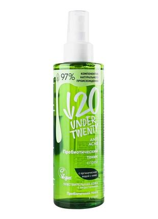 Тоник для лица under twenty anti acne! prebiotic tonik mist3 фото