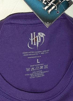 🎁1+1=3 новая фиолетовая хлопковая футболка harry potter, размер 46 - 485 фото