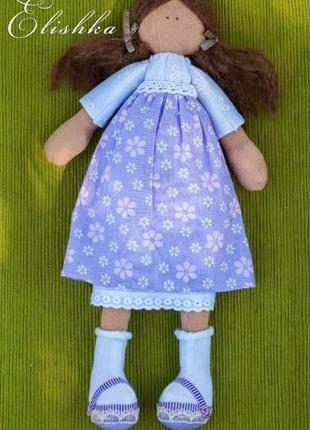 Текстильна лялька " матильда"1 фото