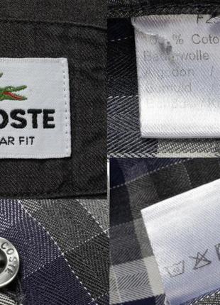 Lacoste regular fit shirt  чоловіча сорочка10 фото