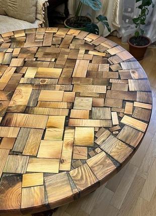 Эксклюзивный деревянный стол, ручная работа, эпоксидная смола6 фото
