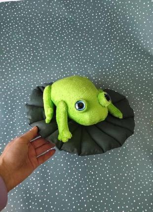 Мягкая игрушка принц лягушка, зеленая мягкая лягушка, плюшевая игрушка лягушка, лягушонок6 фото