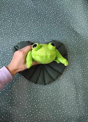 Мягкая игрушка принц лягушка, зеленая мягкая лягушка, плюшевая игрушка лягушка, лягушонок2 фото