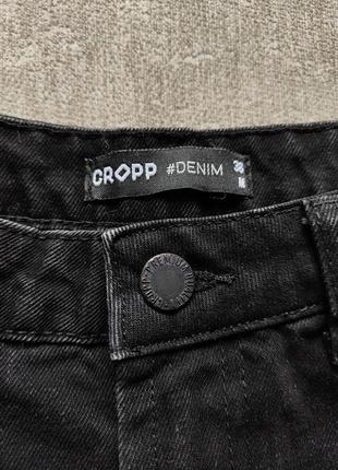 Шорты cropp черные джинсовые короткие3 фото