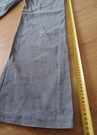 Брюки прямые широкие вельветовые винтаж vintage серые wrangler талия 70 см made in ausa8 фото