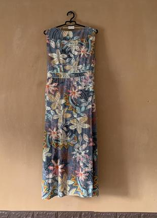 Сукня плаття котон максі розмір 50 52 розкішна натуральна тканина5 фото