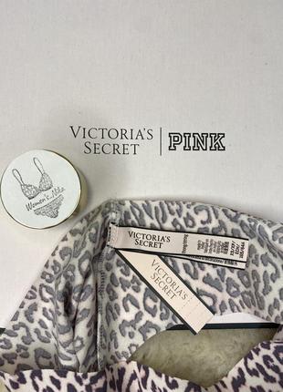 Трусики стринги victoria’s secret бесшовные розовый леопард оригинал виктория сикрет