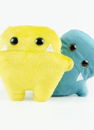 Два монстра з блискучими очима м'який плюшевий монстрик подарунок для дитини