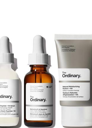 Скидка! набор для лица the ordinary the firm and plump collection natural moisturizing factors multi