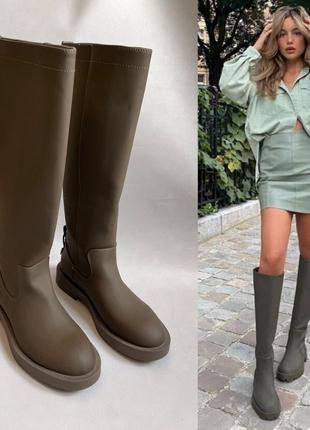 Прорезиненные сапоги zara