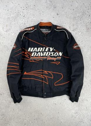 Harley davidson vintage racing motorcycle jacket чоловіча куртка оригінал