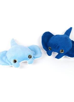 Набор 2 шт скат голубой и синий плюшевый мягкая морская игрушка подарок сувенир