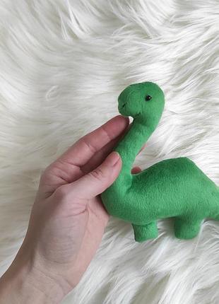 Мягкая игрушка динозавр зеленый дино декор животное юрского периода милый динозаврик