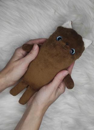 Мягкий котик плюшевый мягкая милая игрушка миленькая игрушка котик кот кошка кошечка