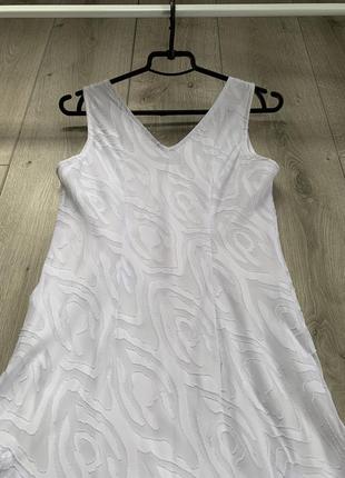Платье белоснежное платье белого цвета не просвечивается размер s5 фото