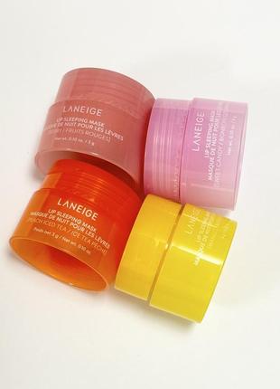 Нічна маска для губ, бальзам laneige, 3g