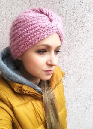 Шапочка чалма шапка узел шапка мохеровая тюрбан чалма