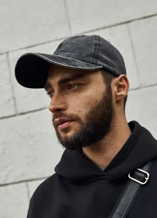 Кепка джинсова сіра