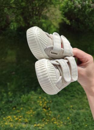 Кеди кроси кросівки кроссовки бежеві молочні george  26 розмір хлопчику унісекс літо весна4 фото
