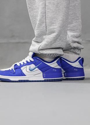 Кросівки nike dunk low disrupt 2 white royal7 фото