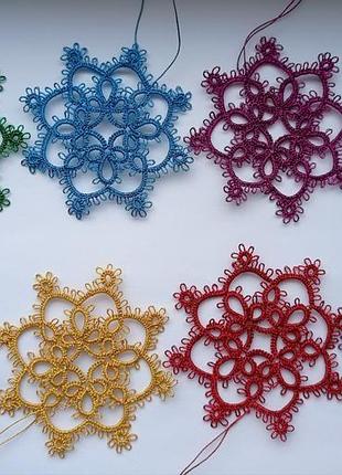 Прикраси на ялинку, мереживо фріволіте