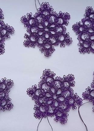 Прикраси на ялинку, мереживо фріволіте