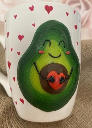 Чашка з авокадо3 фото