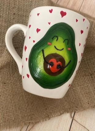 Чашка з авокадо2 фото