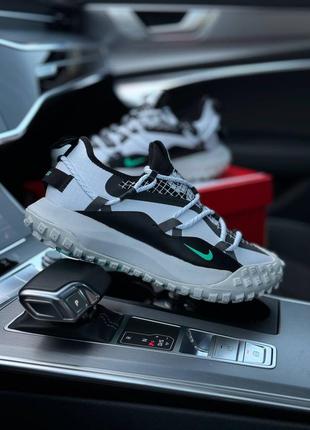 Кроссовки nike acg mountain fly low white black mint4 фото