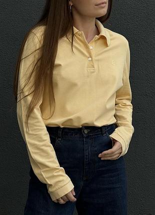 Escada sport жовте поло з довгим рукавом