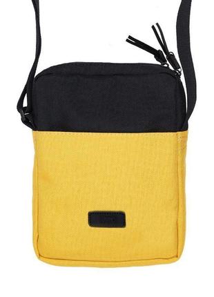 Сумка через плечо messenger mini bag 2/18 | black/yellow , жёлтая