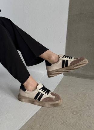 Шкіряні кеди жіночі